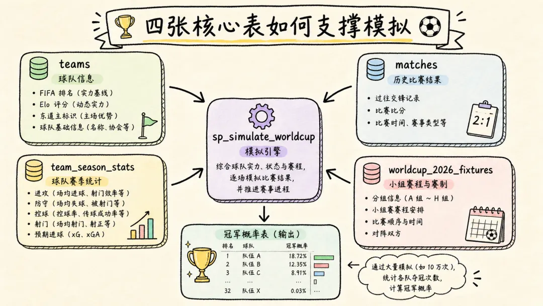 预测所用四张核心数据表结构