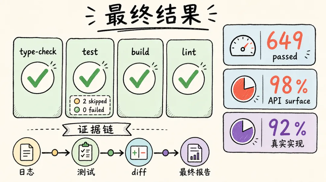 测试构建与差异检查结果截图