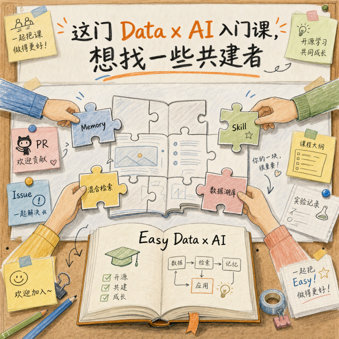 Easy Data x AI 开源课程共建主题图