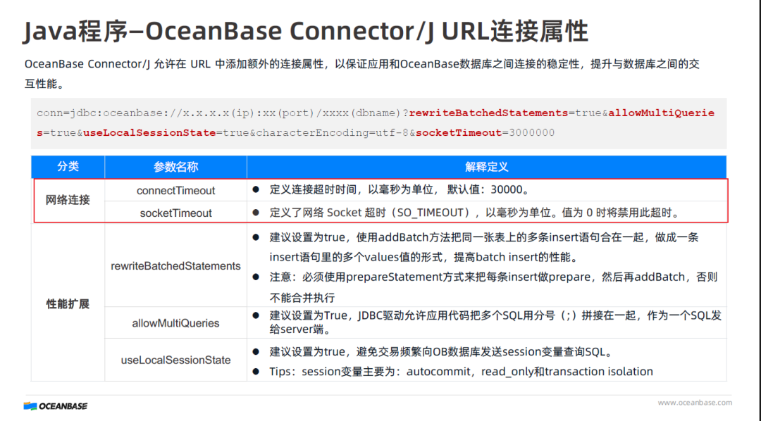 JDBC 连接参数说明的教程答案解析