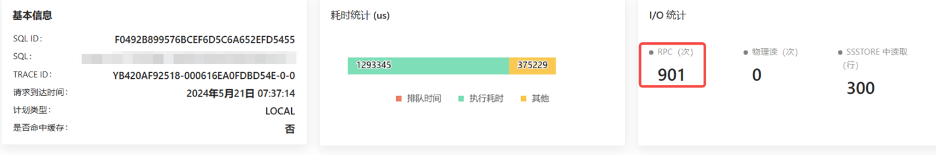 ODC 执行计划定位 SQL 多次 RPC 调用问题