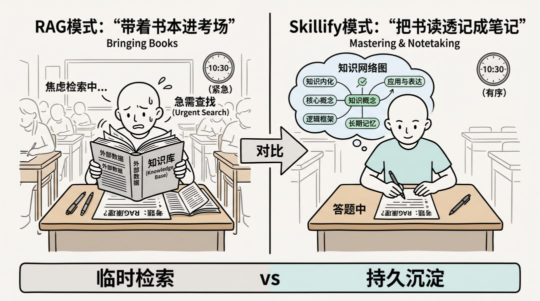 Skillify 渐进式披露的知识组织形态配图